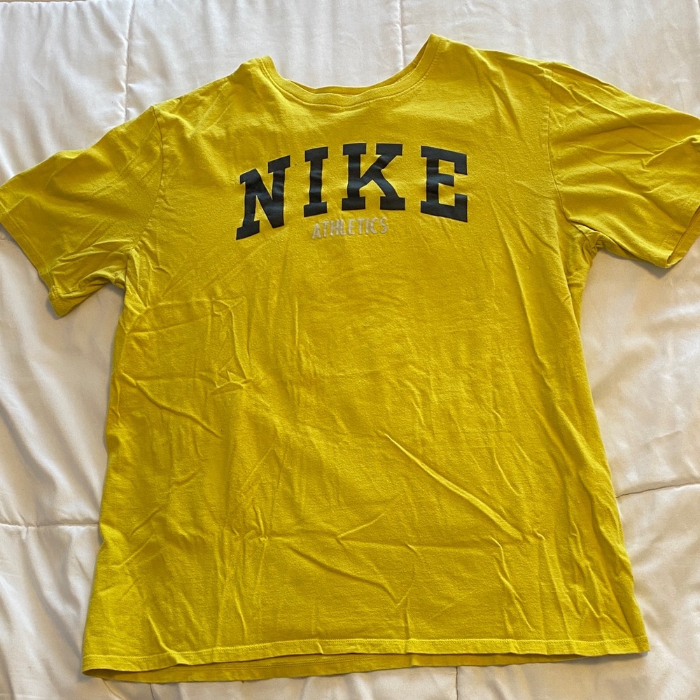 Nike Bright Yellow Tee with Black Logo